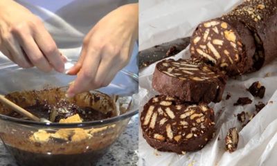 Κορμός της τεμπέλας: Πεντανόστιμος κορμός σοκολάτας χωρίς ζάχαρη, αυγά και βούτυρο που δεν χρειάζεται μίξερ