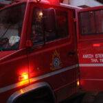 Πυρκαγιά ξέσπασε στις Αχαρνές δίπλα στις γραμμές του τρένου